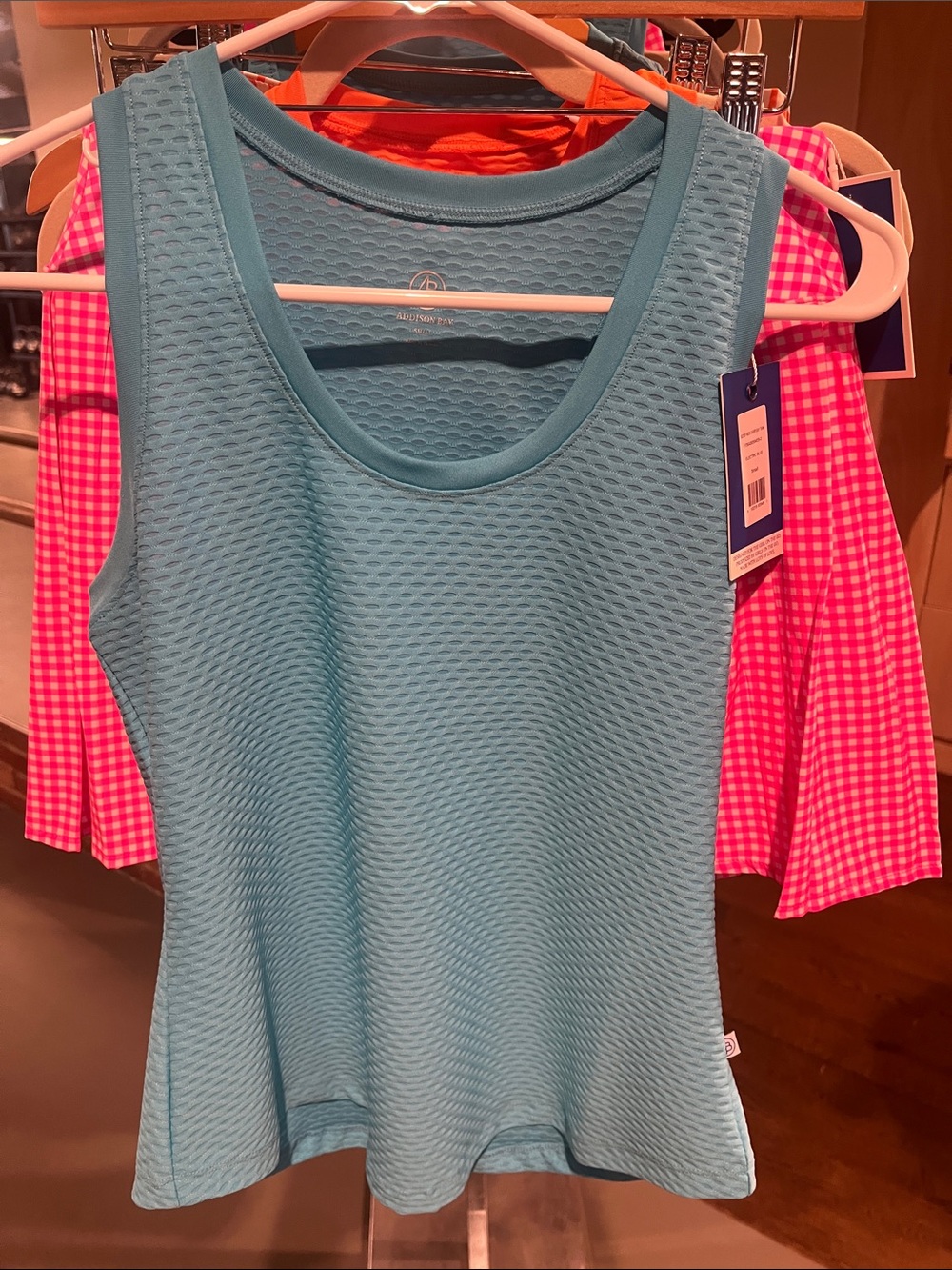 NWT Addison Bay Scoop Everyday Tank Electric Blue